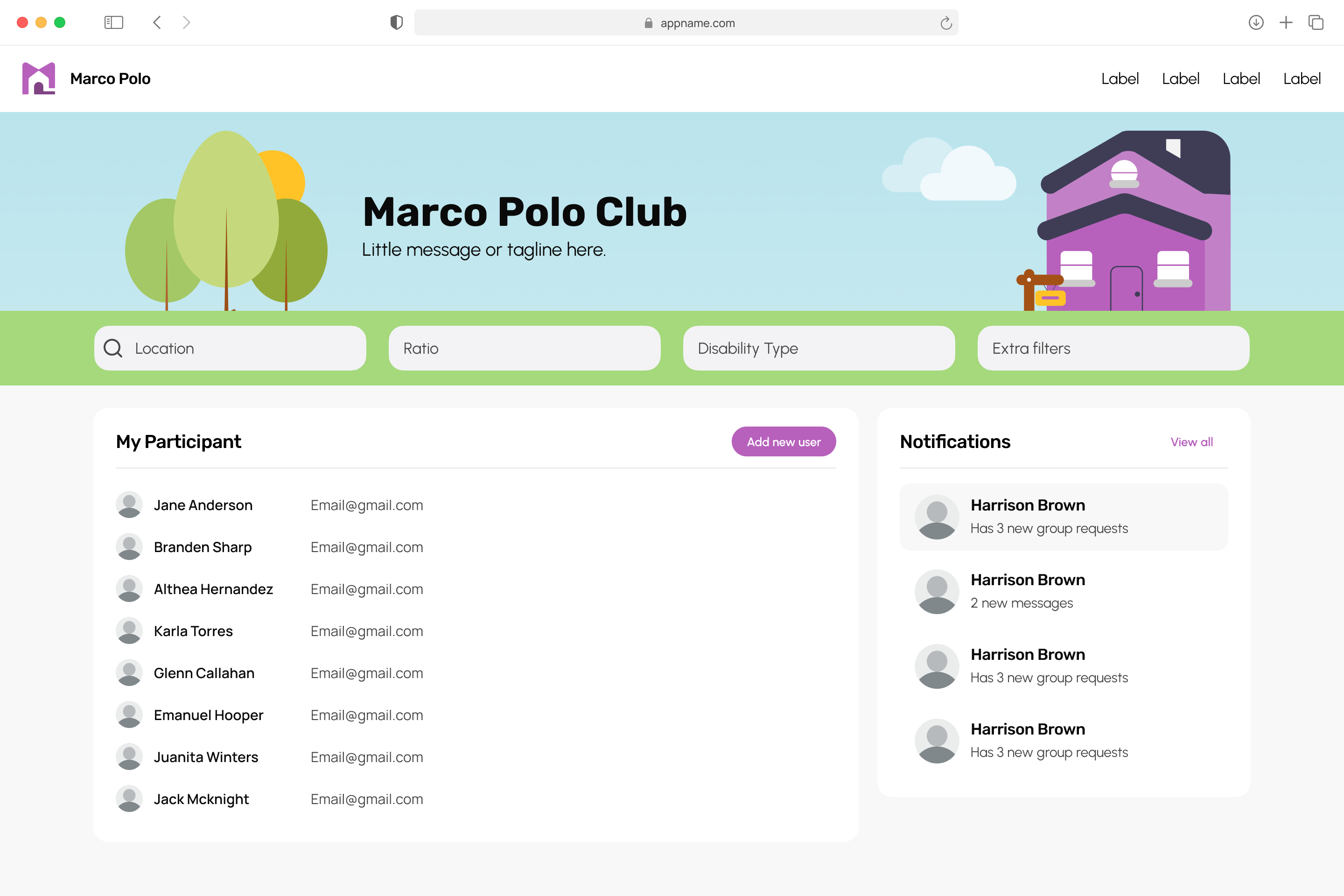 Marco Polo Portal | Participants